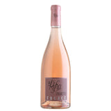 Elegante Flasche Fugace Rosato von La Rifra vor weißem Hintergrund 