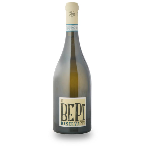 Bepi Lugana Riserva 2022 – Weißweinflasche vom Gardasee, La Rifra, aus 100 % Turbiana, gereift im Holzfass
