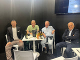 Vinoteca Gardasee mit Alighiero Fausti am Messestand von Tenuta de Angelis auf der Vinitaly