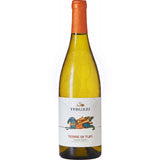 Flasche Terre di Tufi 2022 von Teruzzi – toskanischer Weißwein, fotografiert vor weißem Hintergrund